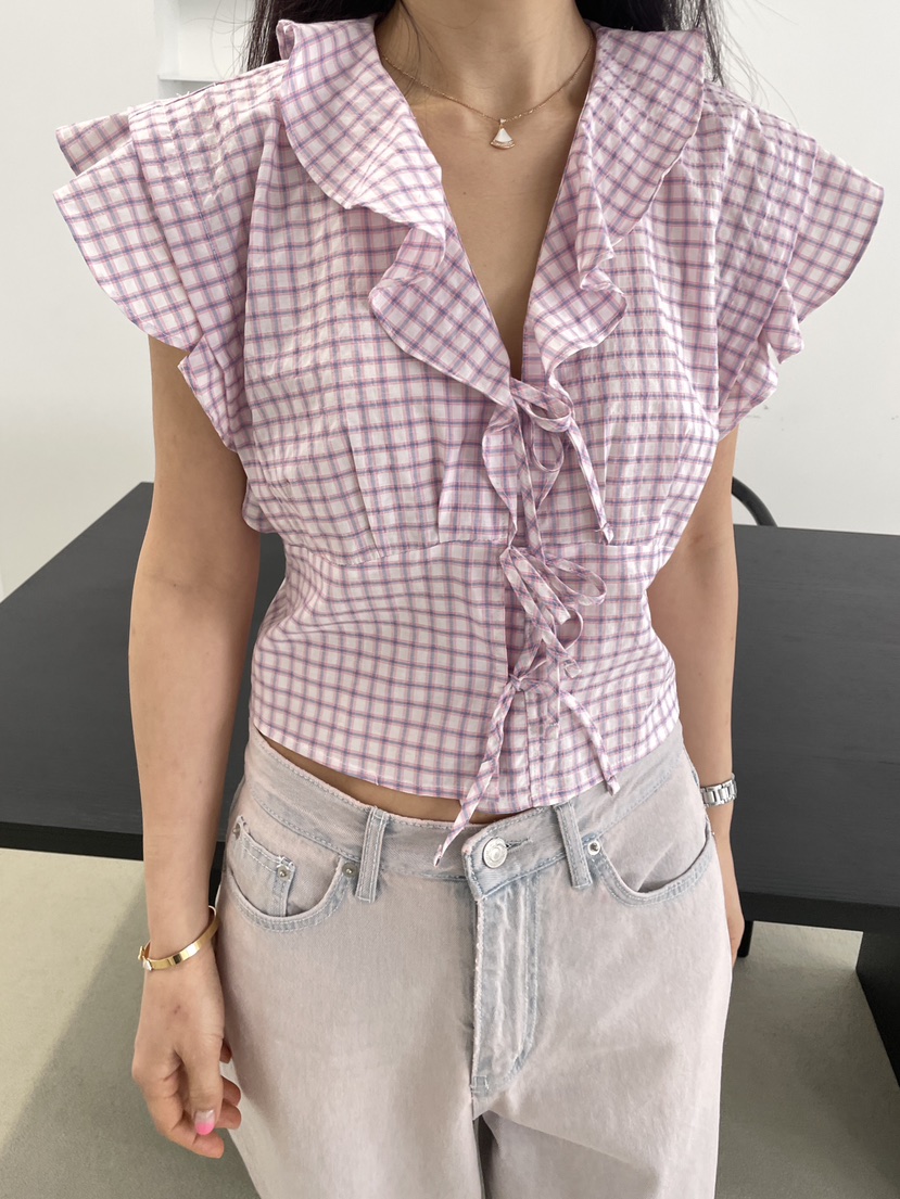 EDITION-P韓國直郵女裝新款人氣熱賣休閑推薦襯衫蕾絲衫EDITION/CHAHEE襯衫/蕾絲衫