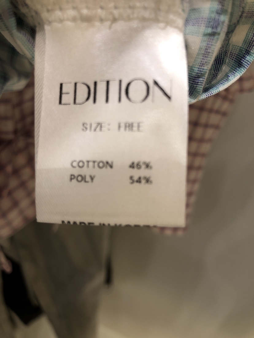 EDITION-P韓國直郵女裝新款人氣熱賣休閑推薦襯衫蕾絲衫EDITION/CHAHEE襯衫/蕾絲衫