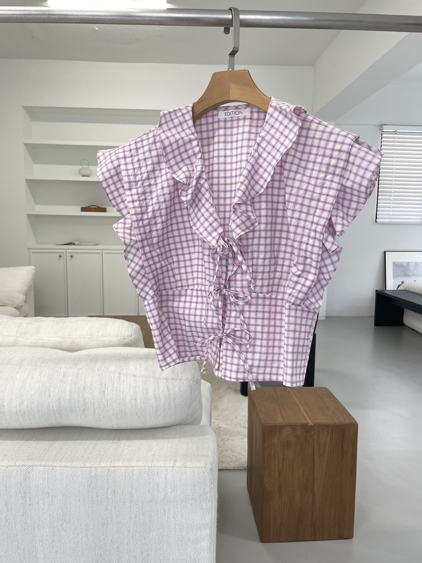 EDITION-P韓國直郵女裝新款人氣熱賣休閑推薦襯衫蕾絲衫EDITION/CHAHEE襯衫/蕾絲衫圖色1