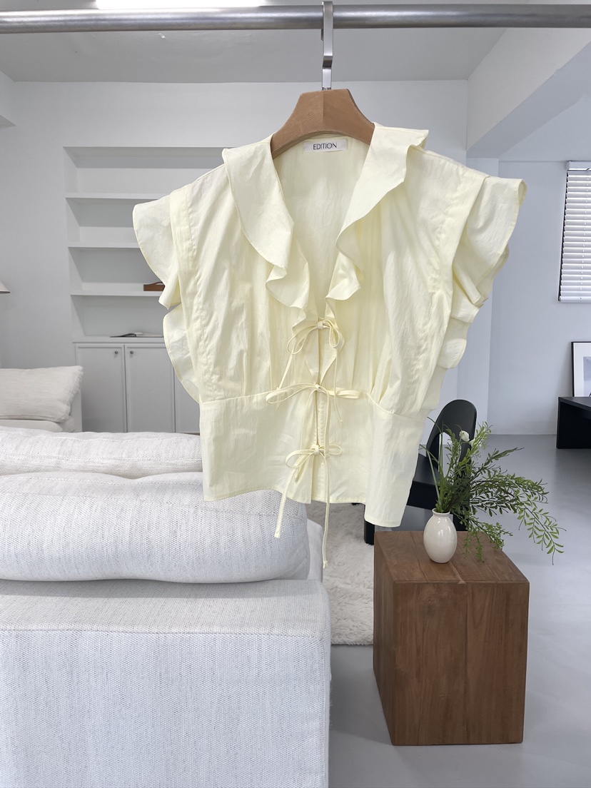 EDITION-P韓國直郵女裝新款人氣熱賣休閑推薦襯衫蕾絲衫EDITION/CHAHEE襯衫/蕾絲衫圖色4