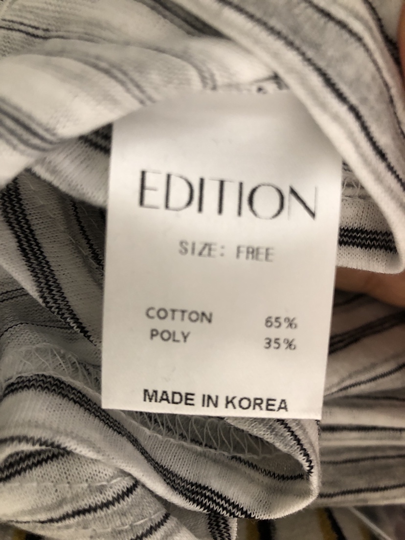 EDITION-P韓國東大門直郵女裝新品熱賣時尚職業推薦26春夏T恤EDITION/CHAHEET恤