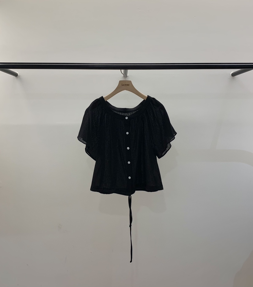 LA CREME韓國直郵女士新品人氣推薦熱賣休閑時尚襯衫蕾絲衫LA CREME襯衫/蕾絲衫圖色3