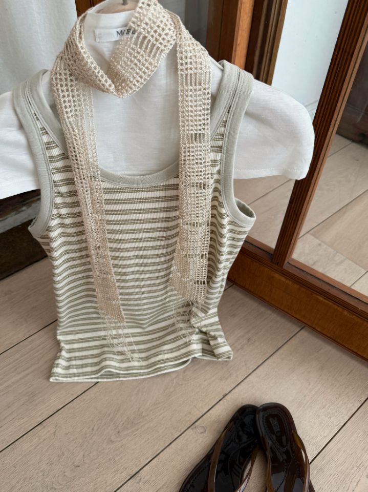 MARE韓國東大門直郵女裝新款推薦26春夏吊帶背心不含圍巾MARE吊帶/背心