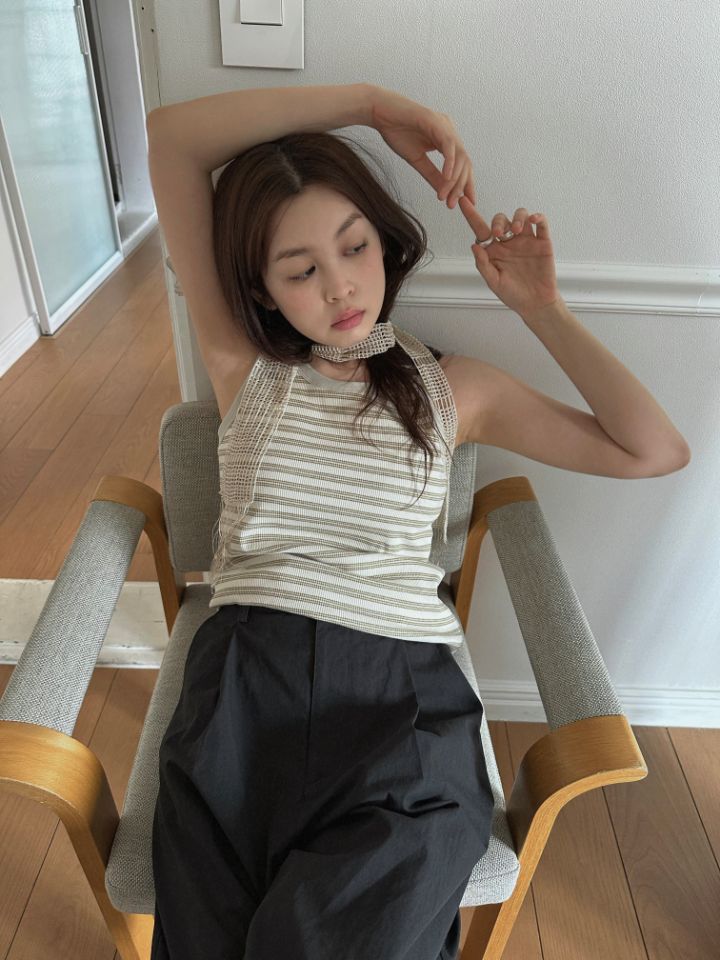 MARE韓國東大門直郵女裝新款推薦26春夏吊帶背心不含圍巾MARE吊帶/背心圖色1