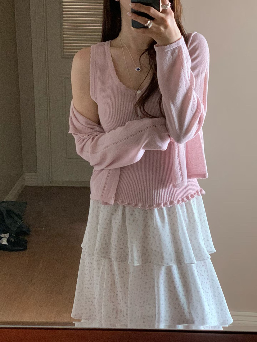 LA CREME韓國東大門代購女裝新款熱賣推薦職業針織衫亞麻布LA CREME針織衫