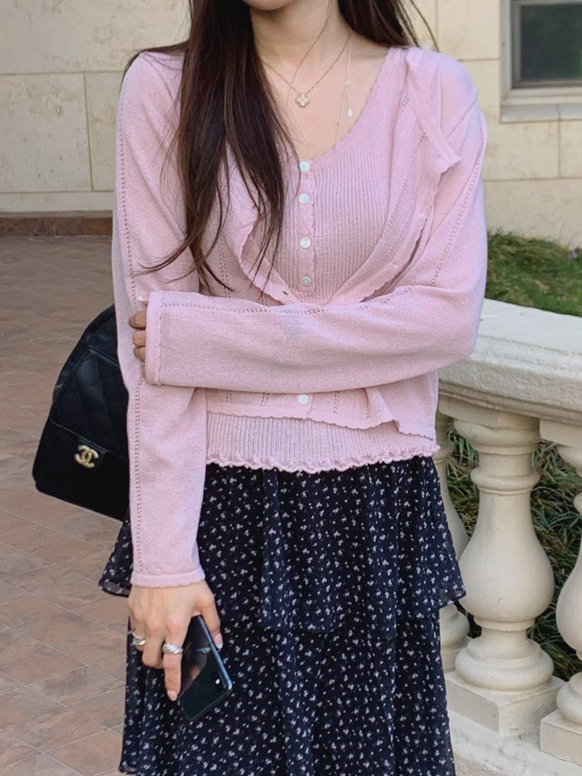 LA CREME韓國東大門代購女裝新款熱賣推薦職業針織衫亞麻布LA CREME針織衫