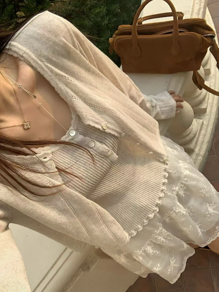 LA CREME韓國東大門代購女裝新款熱賣推薦職業針織衫亞麻布LA CREME針織衫