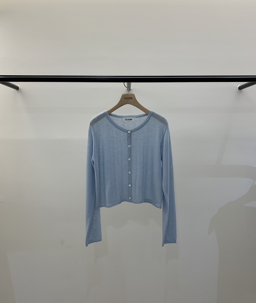 LA CREME韓國東大門代購女裝新款熱賣推薦職業針織衫亞麻布LA CREME針織衫圖色2