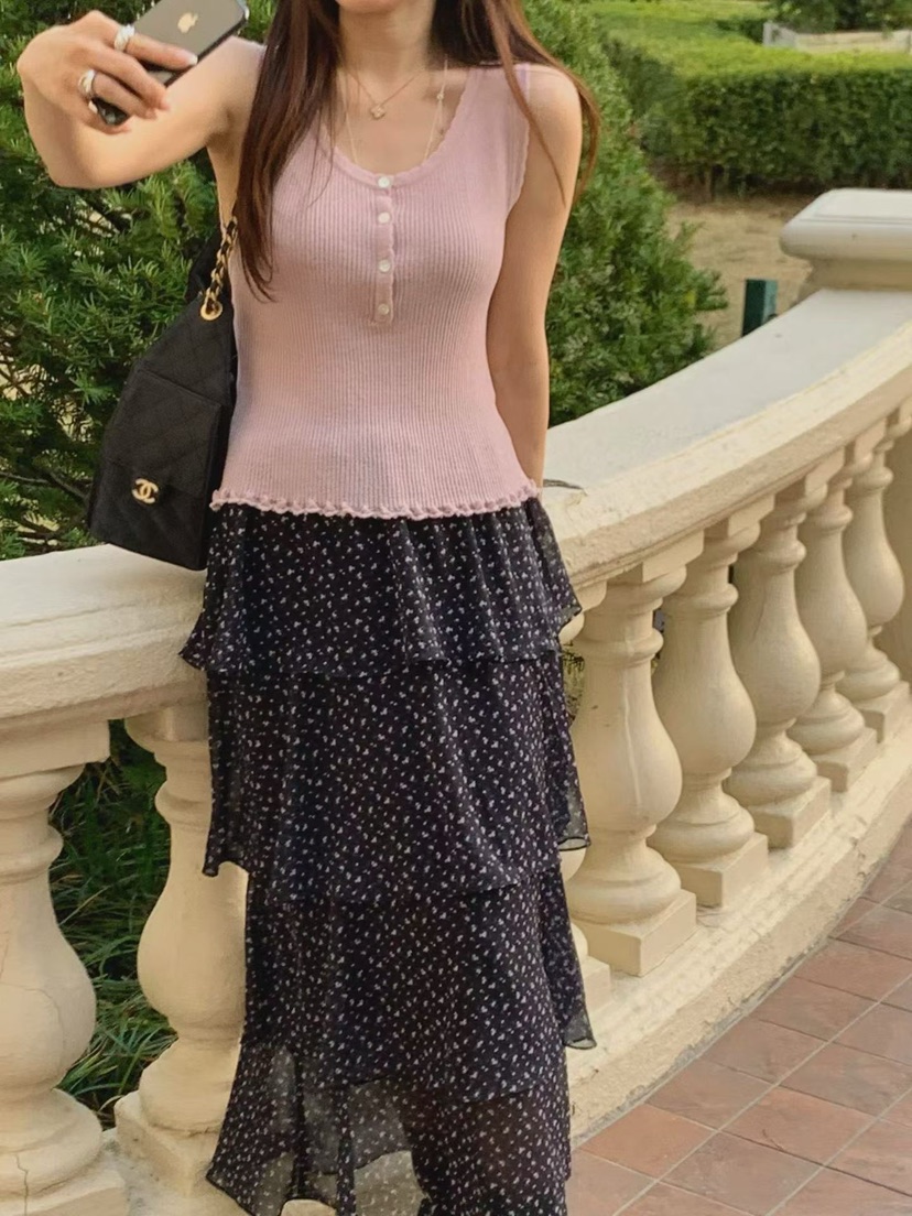 LA CREME韓國代購女士新款職業推薦26春夏熱賣吊帶背心亞麻LA CREME吊帶/背心