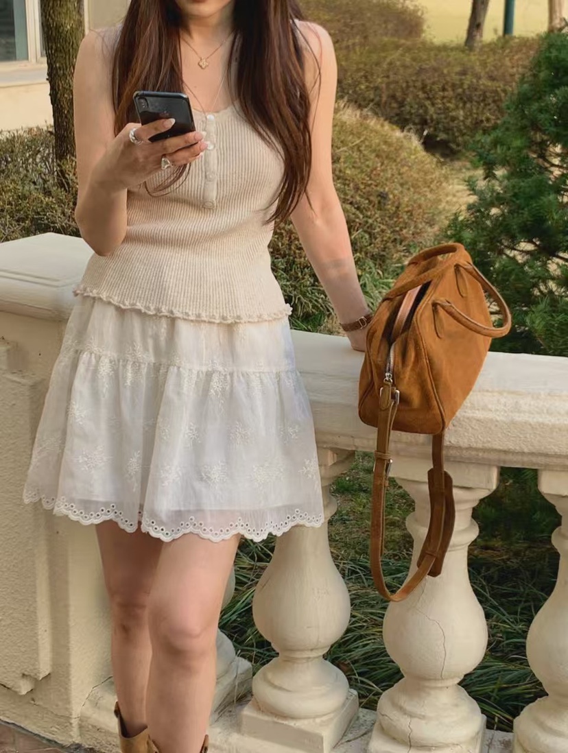 LA CREME韓國代購女士新款職業推薦26春夏熱賣吊帶背心亞麻LA CREME吊帶/背心