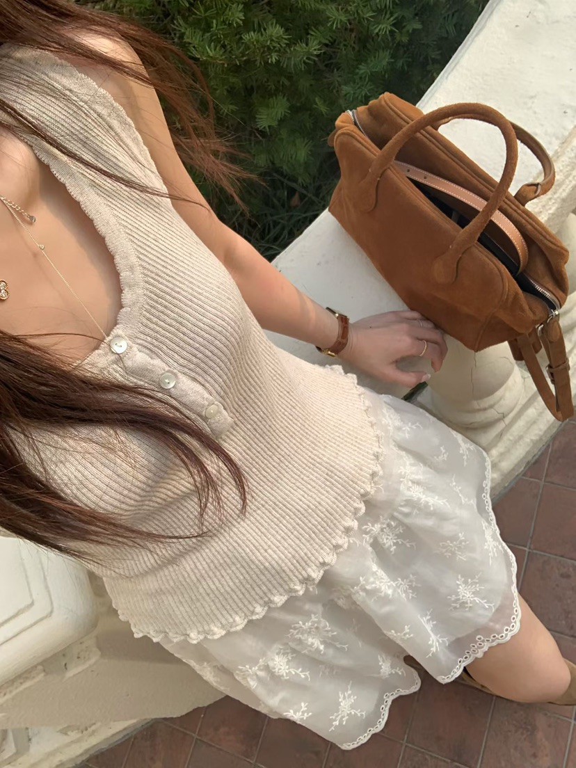 LA CREME韓國代購女士新款職業推薦26春夏熱賣吊帶背心亞麻LA CREME吊帶/背心