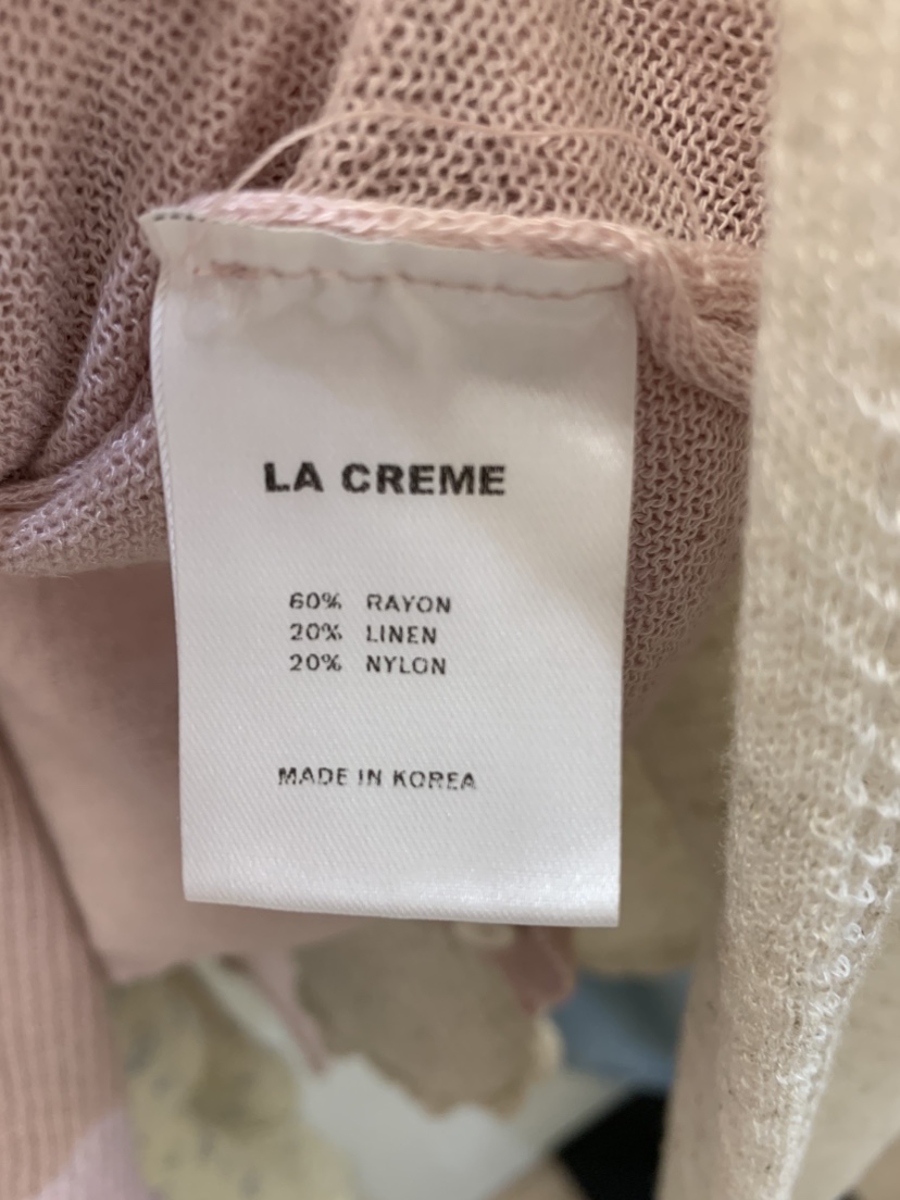 LA CREME韓國代購女士新款職業推薦26春夏熱賣吊帶背心亞麻LA CREME吊帶/背心