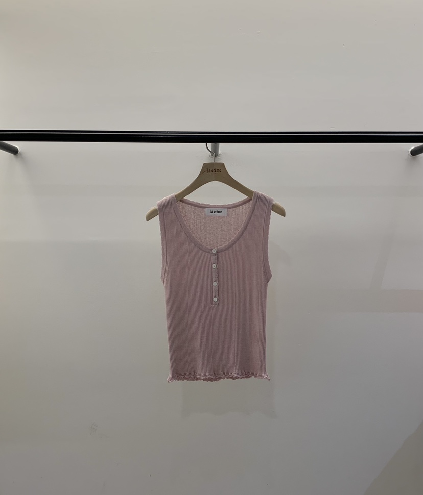 LA CREME韓國代購女士新款職業推薦26春夏熱賣吊帶背心亞麻LA CREME吊帶/背心圖色1