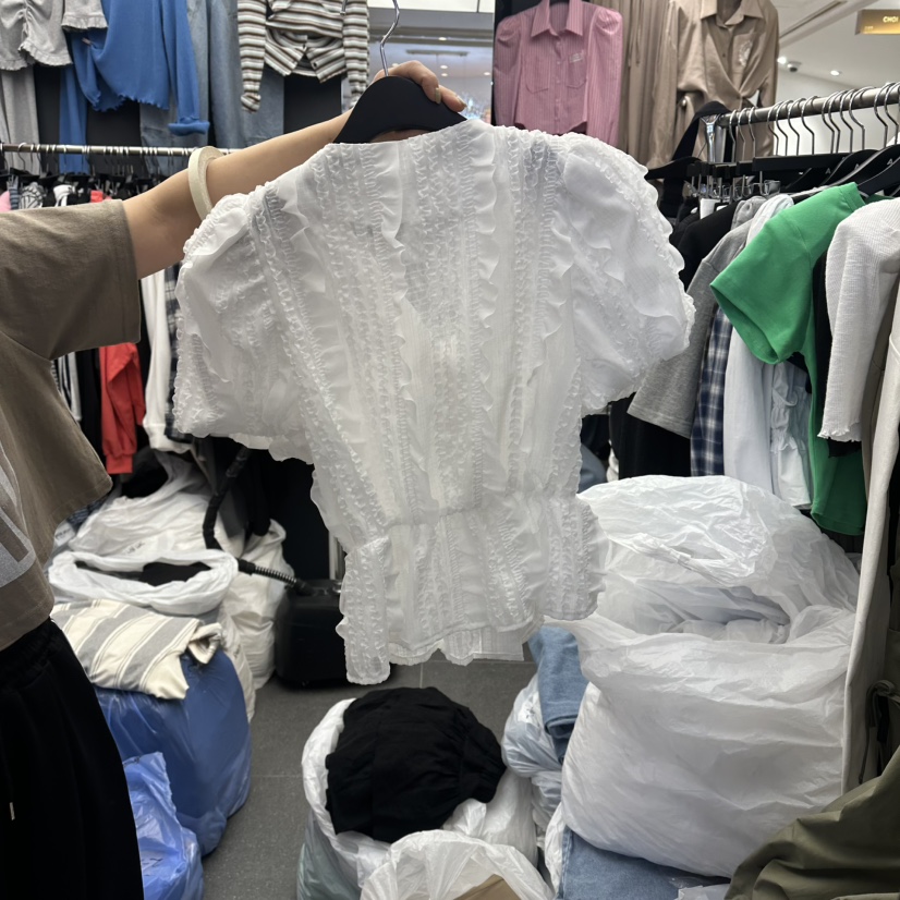 A-DEL韓國東大門直郵女士新品26春夏人氣推薦襯衫蕾絲衫A-DEL襯衫/蕾絲衫