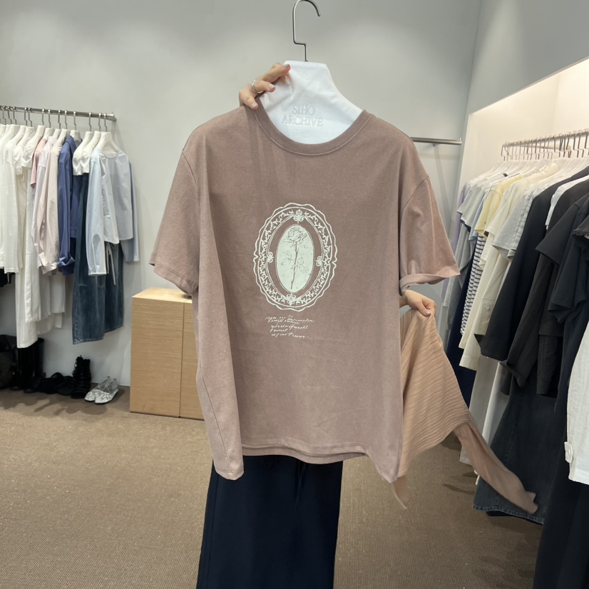 SIHO ARCHIVE韓國直郵實拍女裝新款職業人氣T恤不含配飾SIHO ARCHIVET恤圖色2