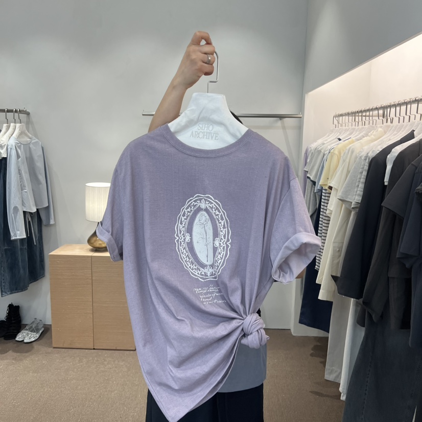 SIHO ARCHIVE韓國直郵實拍女裝新款職業人氣T恤不含配飾SIHO ARCHIVET恤圖色3