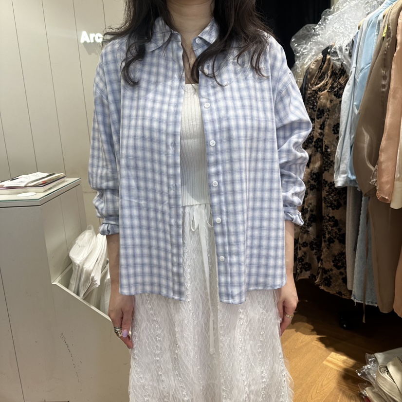 ARC韓國代購女士新品休閑推薦熱賣26春夏時尚職業襯衫蕾絲衫ARC EN CIEL襯衫/蕾絲衫圖色2