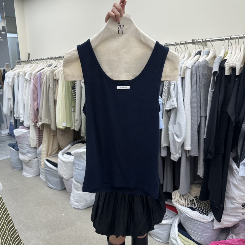 AMOEBA韓國直郵實拍女裝新品職業推薦熱賣休閑26春夏吊帶背心AMOEBA吊帶/背心圖色3