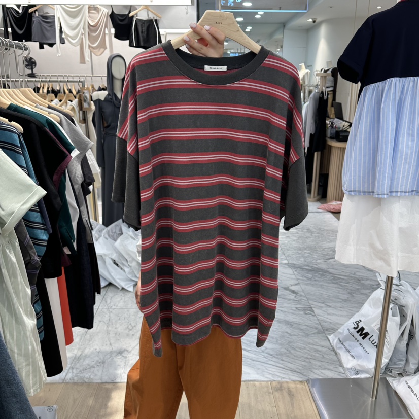 REVE-L韓國東大門直郵女士新款休閑職業時尚熱賣人氣T恤REVE-LT恤圖色1