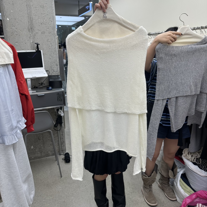 AMOEBA韓國東大門代購女裝新款人氣時尚推薦26春夏針織衫AMOEBA針織衫圖色2