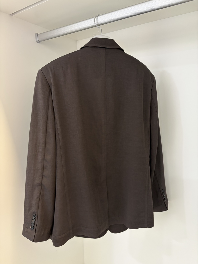 NORMAL韓國東大門直郵女士新款職業26春夏推薦夾克亞麻布NORMAL夾克