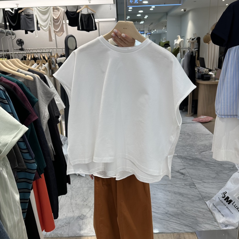 REVE-L韓國東大門直郵女士新款職業26春夏推薦時尚休閑T恤REVE-LT恤圖色1