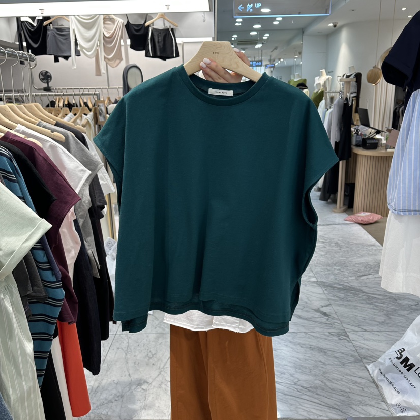 REVE-L韓國東大門直郵女士新款職業26春夏推薦時尚休閑T恤REVE-LT恤圖色2