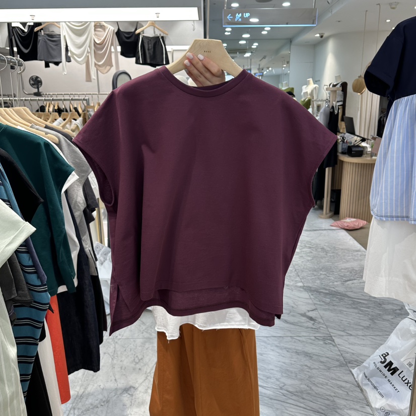 REVE-L韓國東大門直郵女士新款職業26春夏推薦時尚休閑T恤REVE-LT恤圖色3