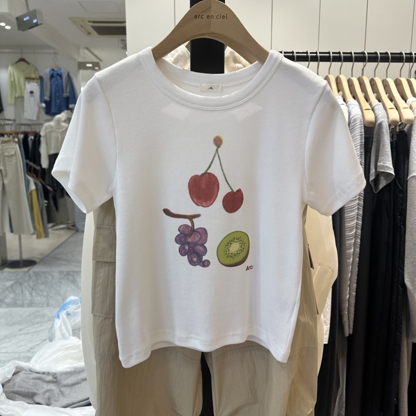 ARC韓國直郵實拍女裝新款休閑熱賣推薦人氣時尚職業26春夏T恤ARC EN CIELT恤圖色1