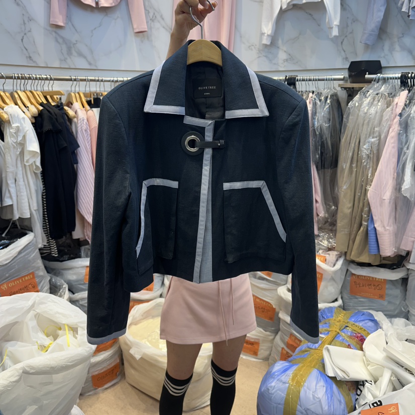 OLIVE TrEE韓國東大門直郵女士新款推薦職業26春夏休閑夾克OLIVE TrEE夾克圖色1