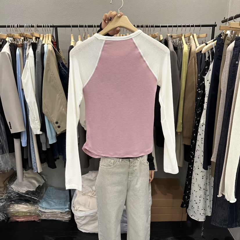 FLAMME TOIT/LUNAMDE韓國東大門代購女士新品推薦長袖T恤FLAMME TOIT/LUNAMDE長袖T恤