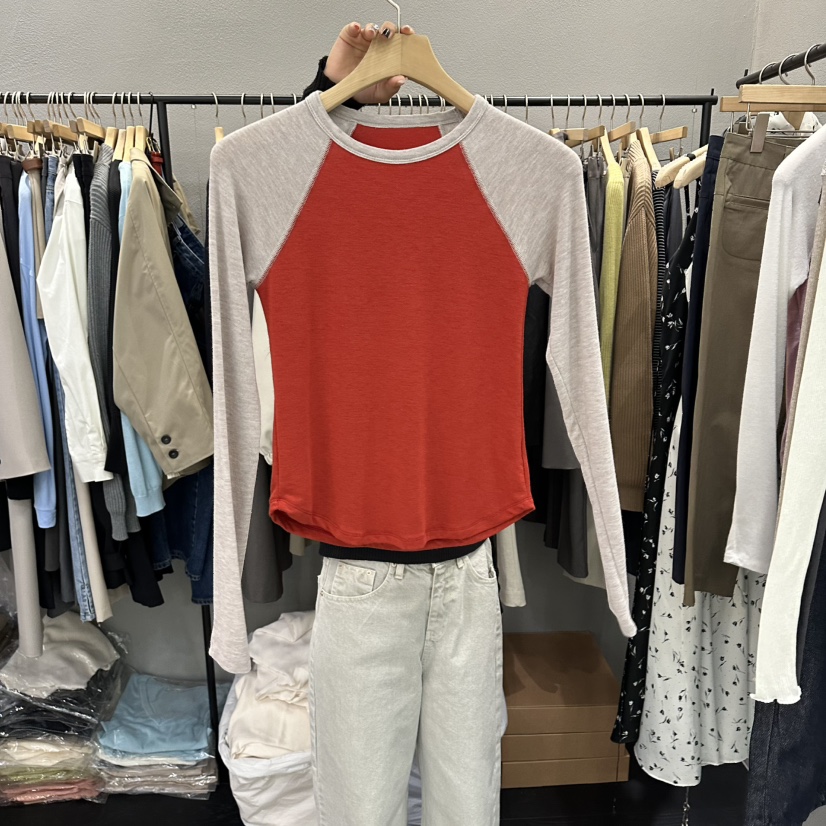 FLAMME TOIT/LUNAMDE韓國東大門代購女士新品推薦長袖T恤FLAMME TOIT/LUNAMDE長袖T恤圖色1