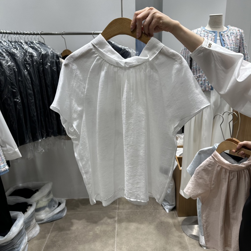 ENVY韓國直郵實拍女士新款26春夏熱賣職業時尚襯衫蕾絲衫ENVY襯衫/蕾絲衫圖色2