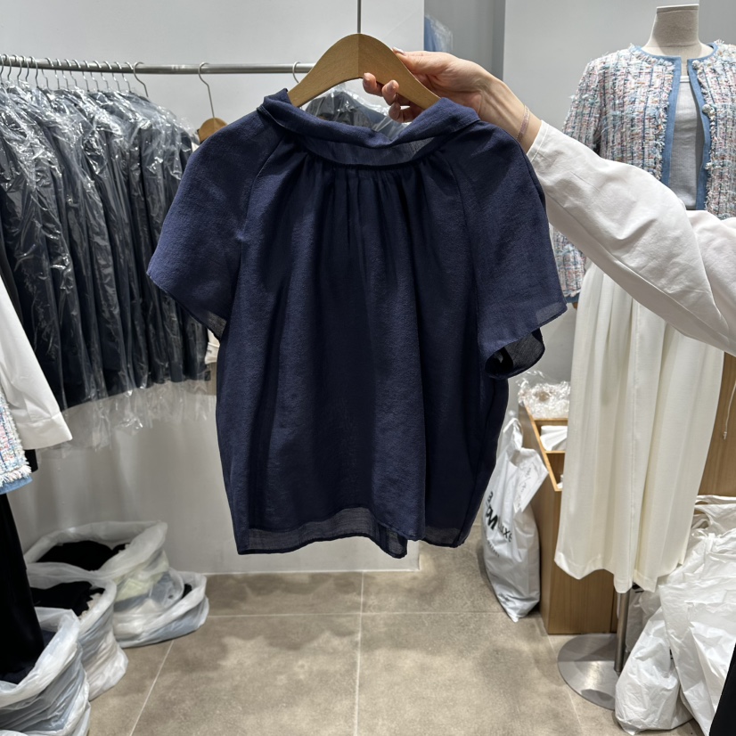 ENVY韓國直郵實拍女士新款26春夏熱賣職業時尚襯衫蕾絲衫ENVY襯衫/蕾絲衫圖色3