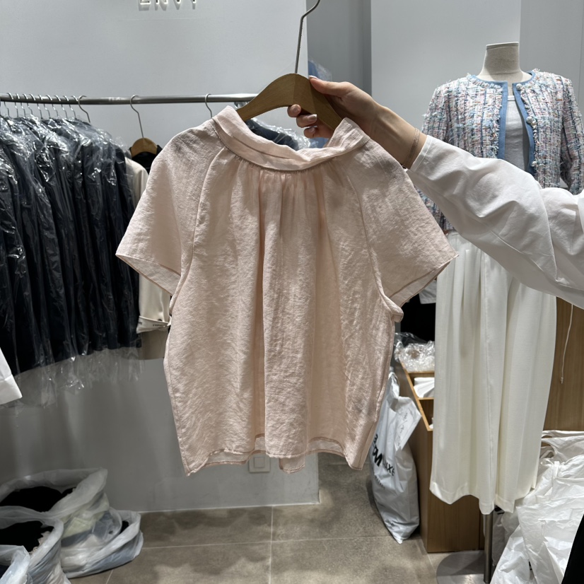 ENVY韓國直郵實拍女士新款26春夏熱賣職業時尚襯衫蕾絲衫ENVY襯衫/蕾絲衫圖色4