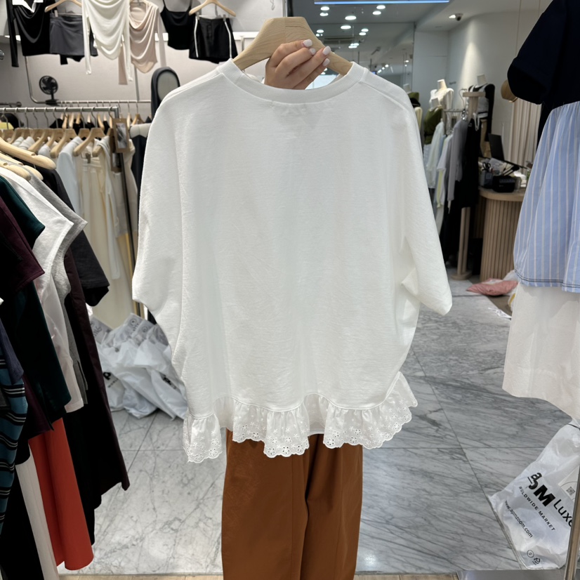 REVE-L韓國直郵實拍女裝新款26春夏人氣休閑推薦職業T恤REVE-LT恤