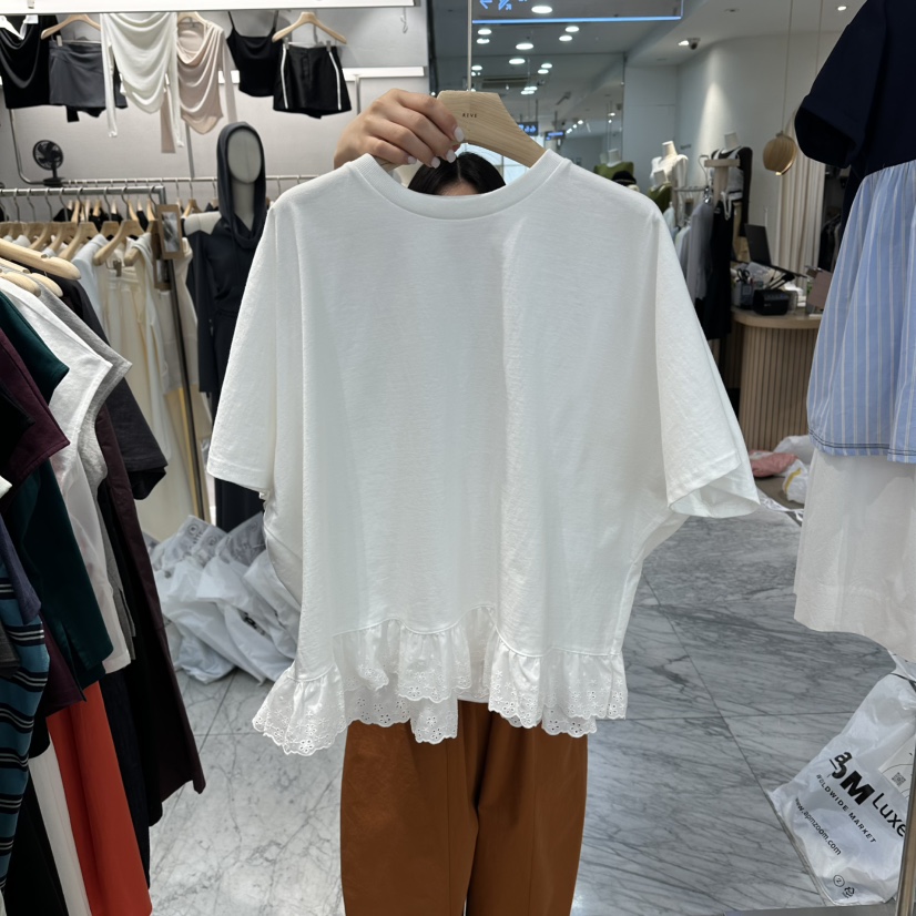 REVE-L韓國直郵實拍女裝新款26春夏人氣休閑推薦職業T恤REVE-LT恤圖色1