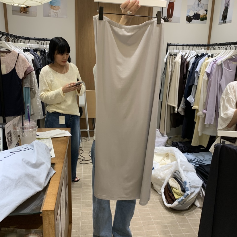 LOFN韓國代購女裝新款休閑26春夏時尚熱賣人氣職業推薦長裙LOFN長裙