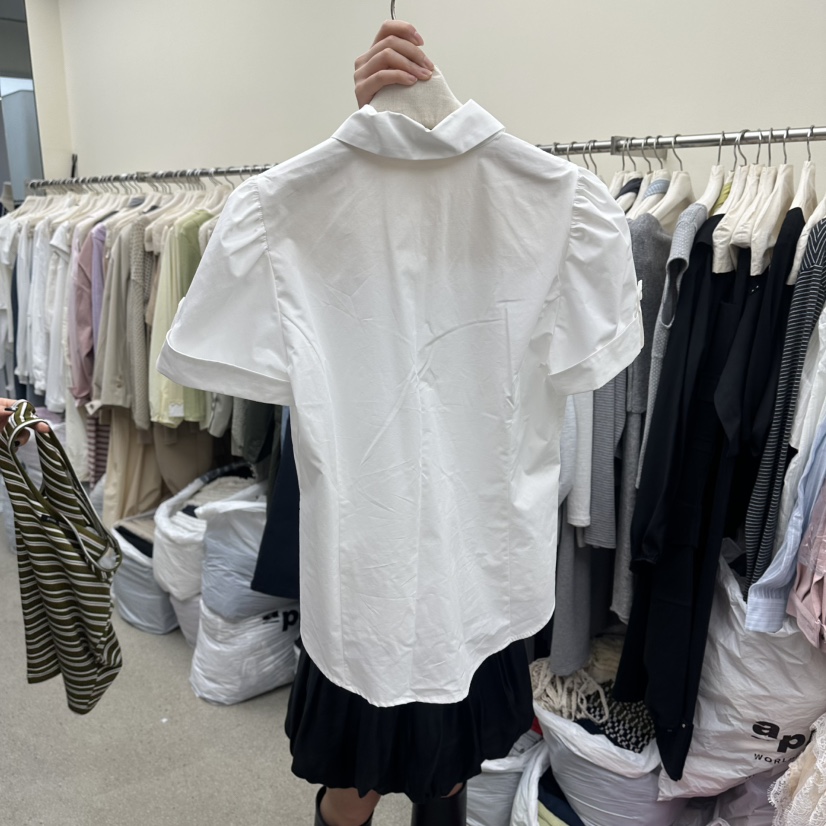 AMOEBA韓國東大門直郵女裝新款休閑26春夏職業襯衫蕾絲衫AMOEBA襯衫/蕾絲衫