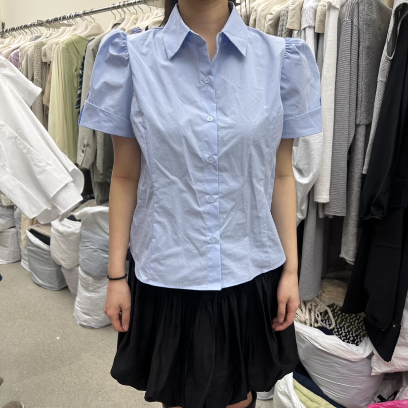 AMOEBA韓國東大門直郵女裝新款休閑26春夏職業襯衫蕾絲衫AMOEBA襯衫/蕾絲衫圖色1