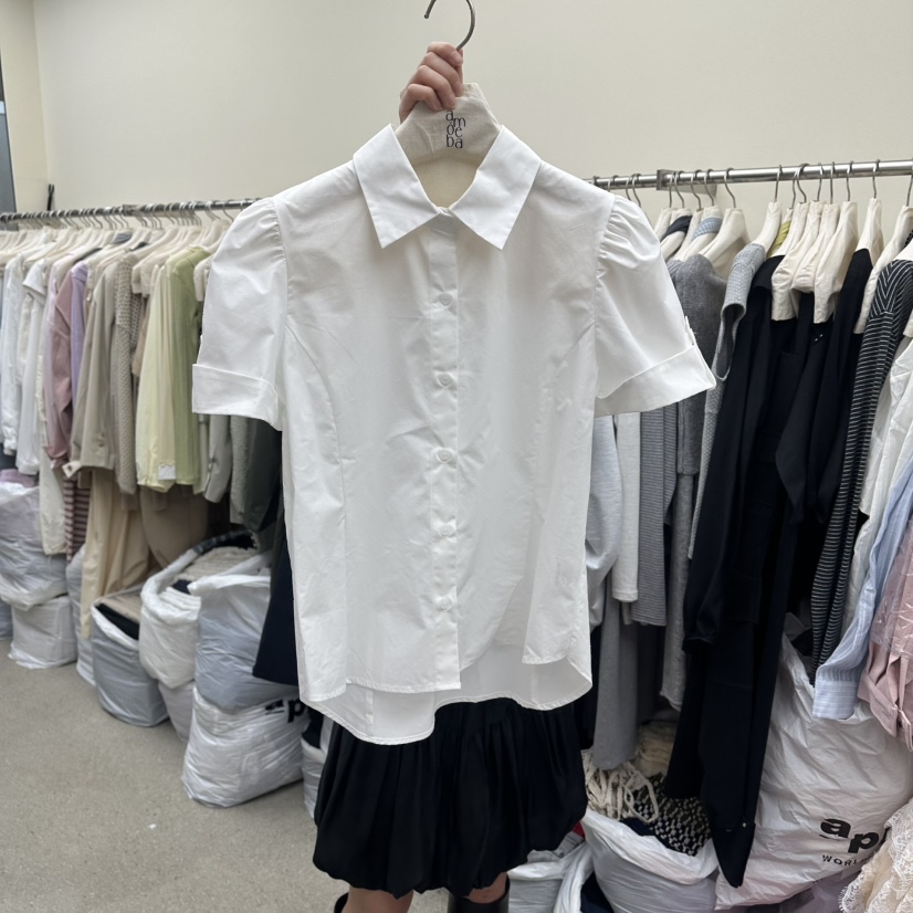 AMOEBA韓國東大門直郵女裝新款休閑26春夏職業襯衫蕾絲衫AMOEBA襯衫/蕾絲衫圖色2