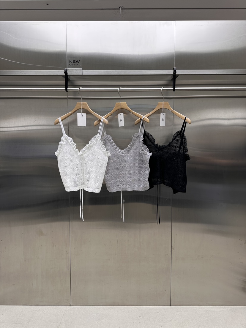 MYDRESS韓國代購女裝新品職業26春夏時尚休閑吊帶背心荷葉邊MYDRESS吊帶/背心