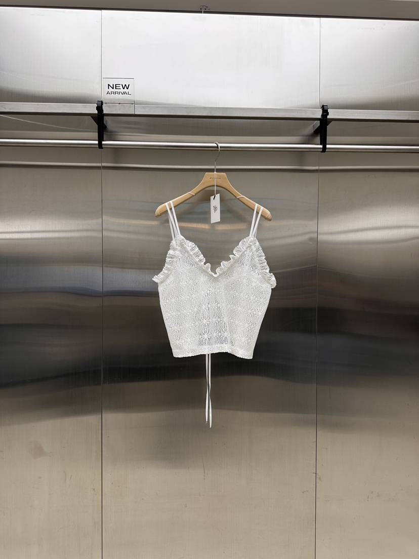 MYDRESS韓國代購女裝新品職業26春夏時尚休閑吊帶背心荷葉邊MYDRESS吊帶/背心圖色1