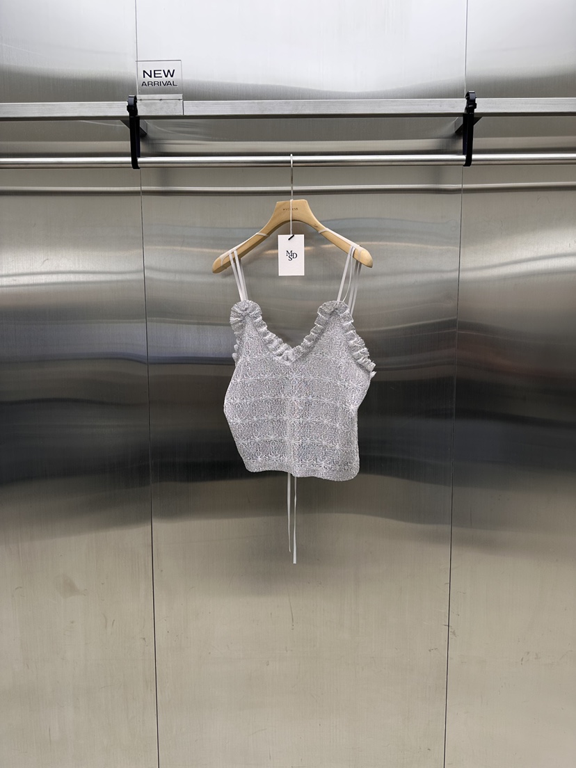 MYDRESS韓國代購女裝新品職業26春夏時尚休閑吊帶背心荷葉邊MYDRESS吊帶/背心圖色3