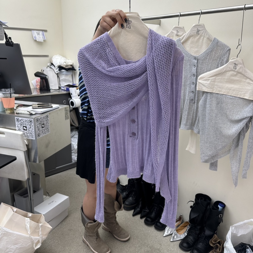 AMOEBA韓國代購女士新款熱賣職業時尚休閑套裝兩件套披肩AMOEBA套裝圖色3