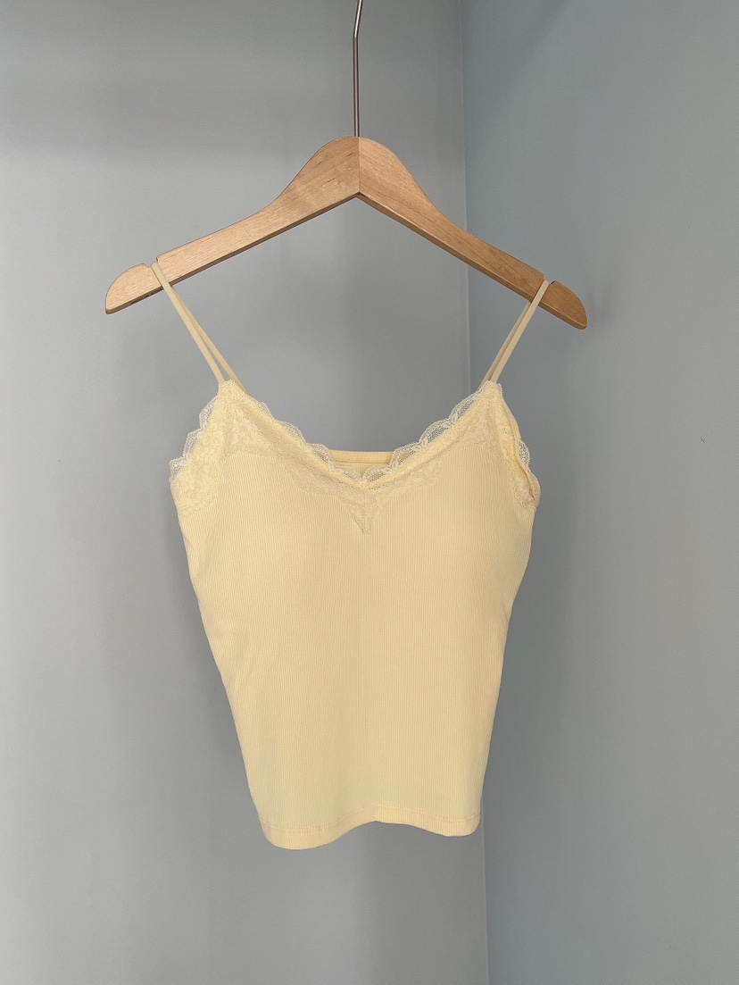 MINIQUEENS韓國直郵實拍女裝新品26春夏熱賣吊帶背心蕾絲MINIQUEENS吊帶/背心圖色2