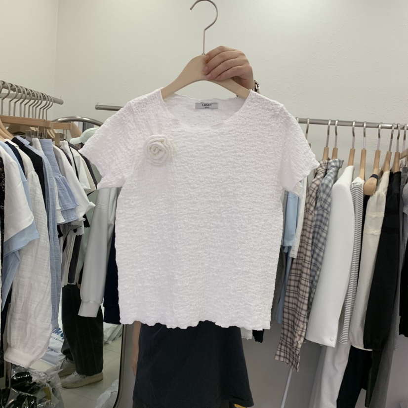 LELEN韓國東大門直郵女裝新款休閑推薦26春夏人氣職業T恤LELENT恤圖色1
