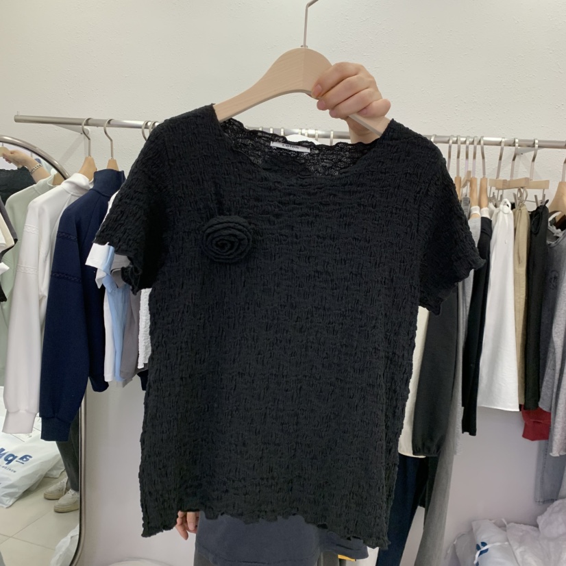 LELEN韓國東大門直郵女裝新款休閑推薦26春夏人氣職業T恤LELENT恤圖色2