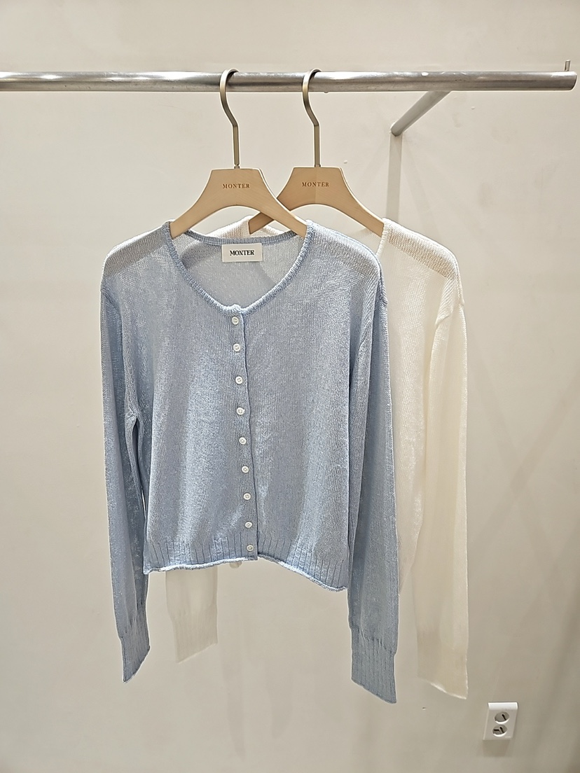 MONTER韓國東大門直郵女裝新品休閑熱賣時尚職業針織衫絲綢MONTER針織衫