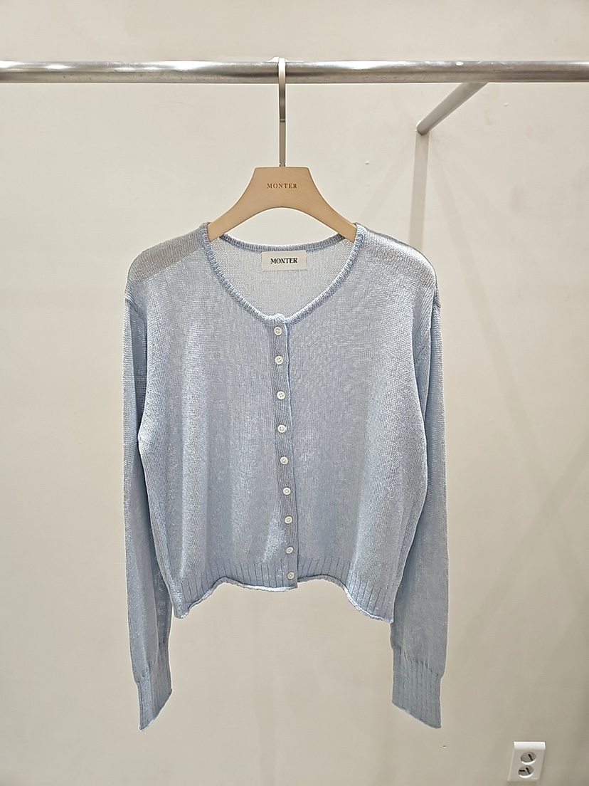MONTER韓國東大門直郵女裝新品休閑熱賣時尚職業針織衫絲綢MONTER針織衫圖色2
